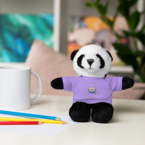 Stuffed Panda with Lotus Tshirt - Image 3