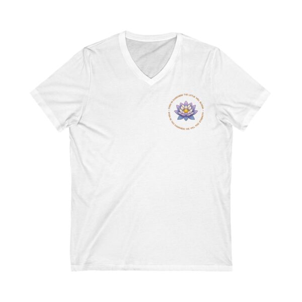 Lotus Flower Unisex Short Sleeve V-Neck Tee