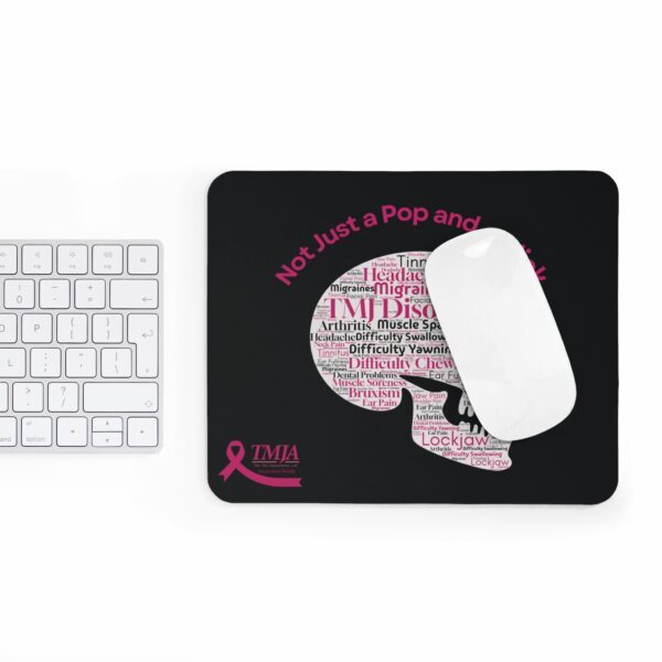 Not Just a Click and Pop Mouse Pad - Black - Image 4