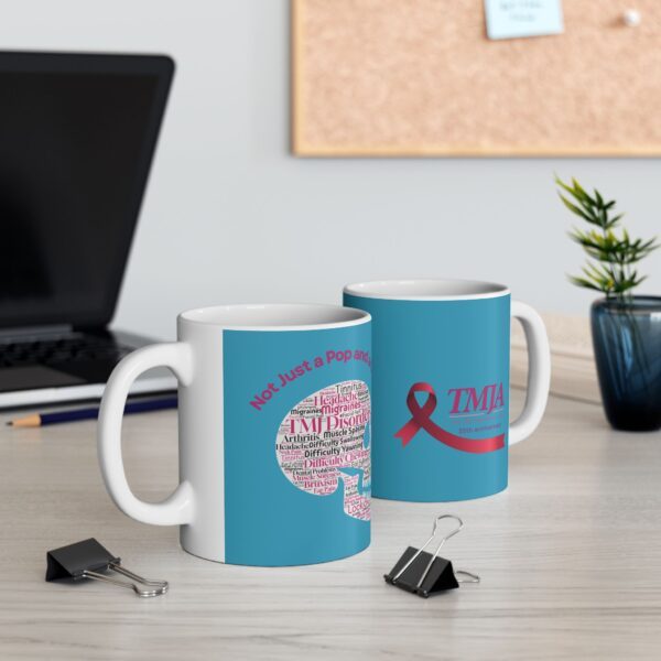 Not Just a Pop and Click Mug - Teal - Image 3