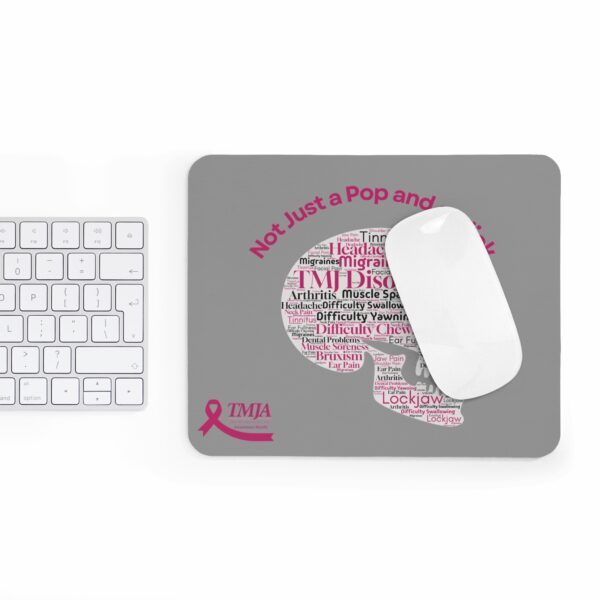 Not Just a Click and Pop Mouse Pad - Grey - Image 4
