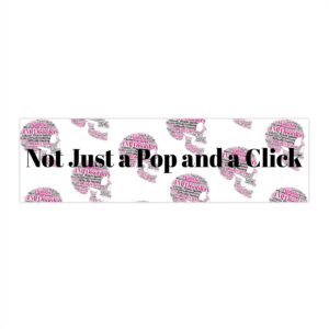 Not Just a Pop and a Click Skull Bumper Stickers