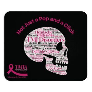 Not Just a Click and Pop Mouse Pad - Black