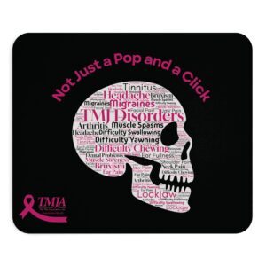 Not Just a Click and Pop Mouse Pad - Black