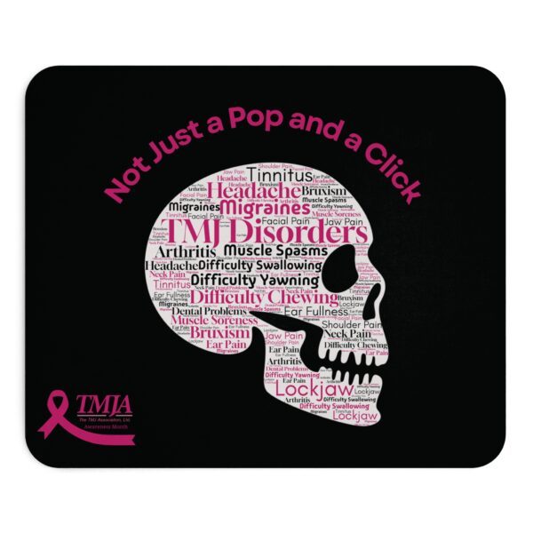 Not Just a Click and Pop Mouse Pad - Black