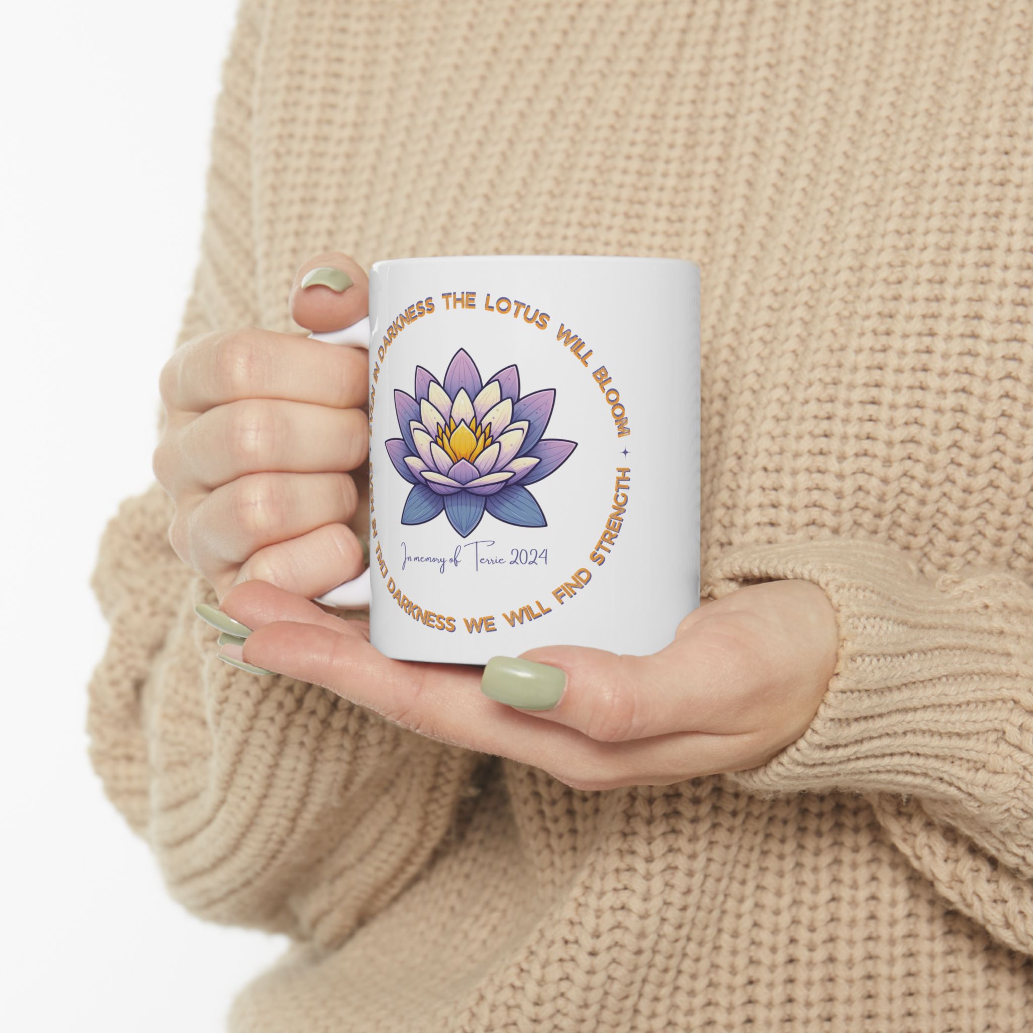 Lotus Mug In Memory of Terrie - Image 3